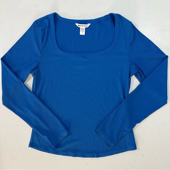 Athleta Signature Rib Square Neck Top - Size L - Picture 2 of 5